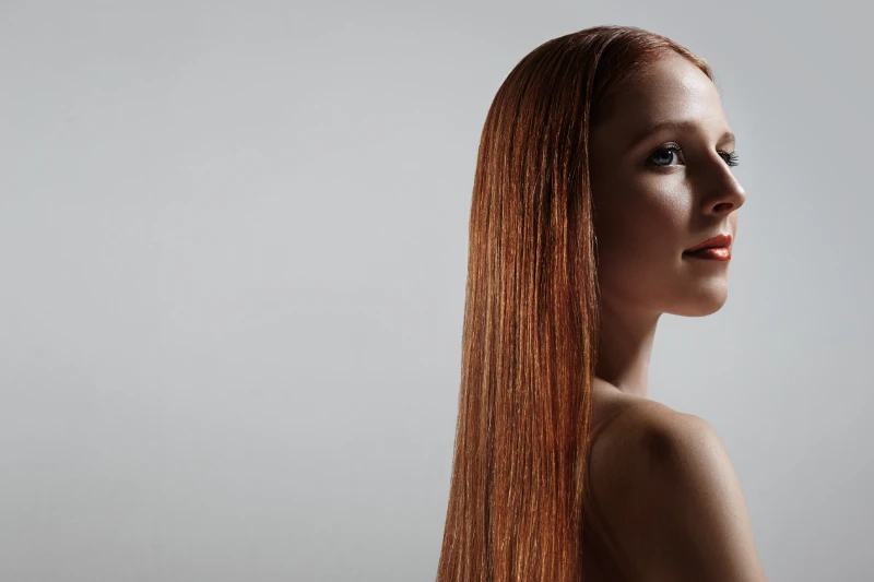 glass effect on hair - example 2